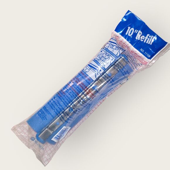 New Roll-O-Matic 10" Sponge Mop Refill 1110R Blue WB Walton NOS Steel Const USA - Picture 3 of 9